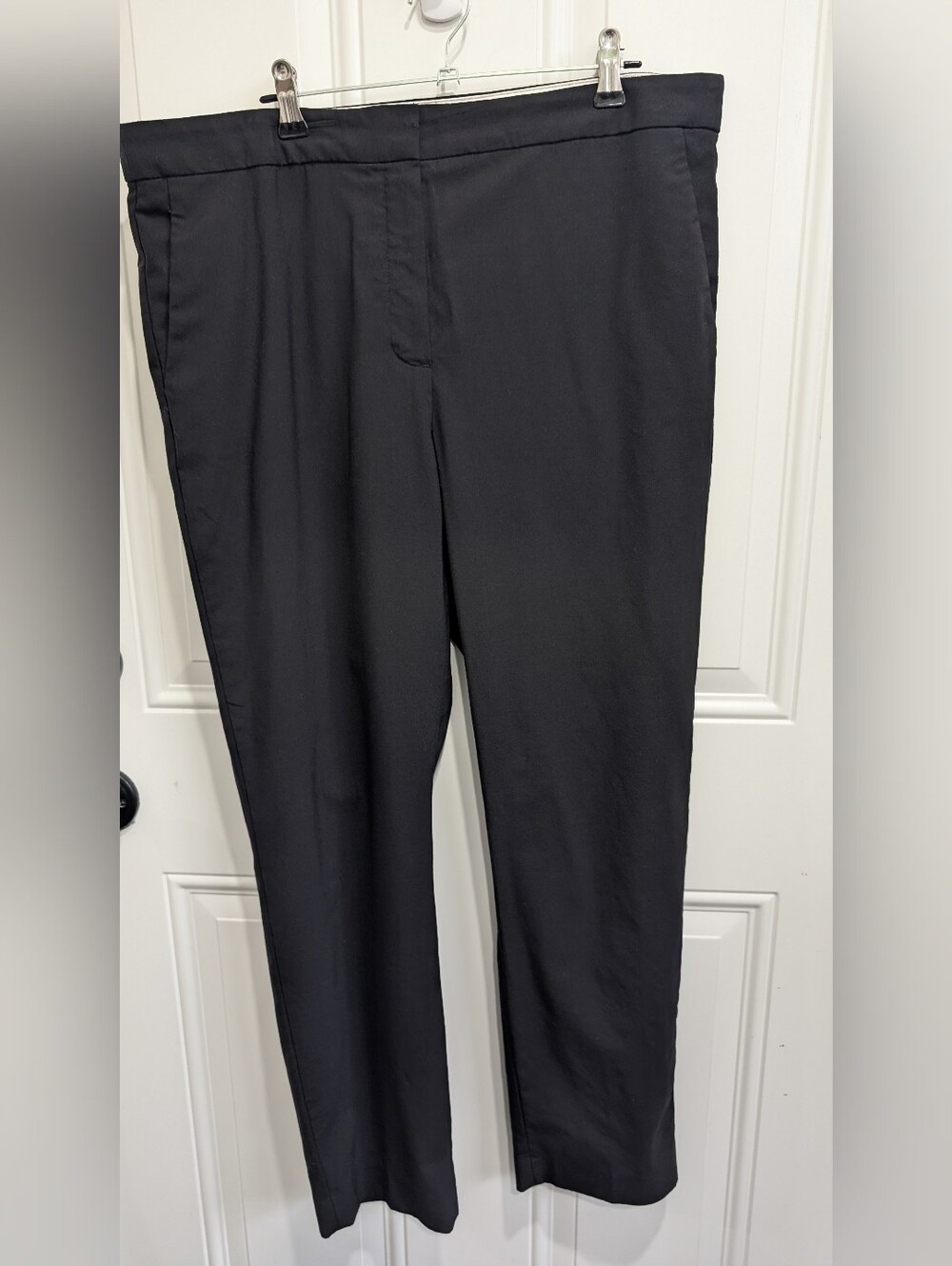 Aritzia Babaton Atelier "Effortless" Wide-Leg Pleated Trousers - Black / Size 12